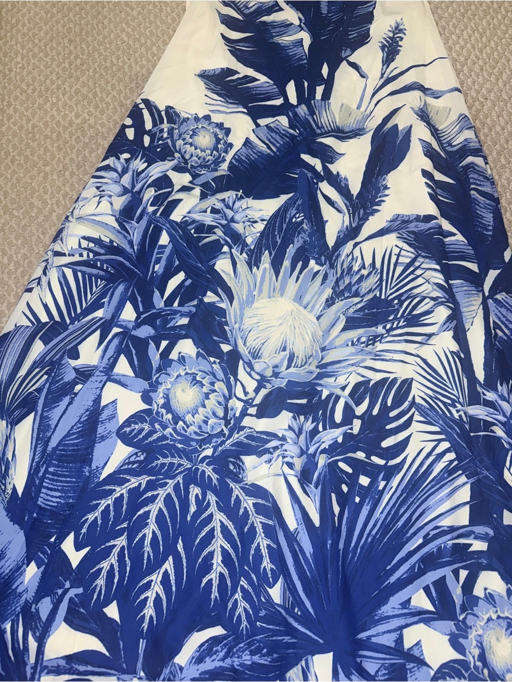 VICI Lagoon Luster Abstract Halter Maxi Dress SIZE: SMALL - Picture 7 of 11